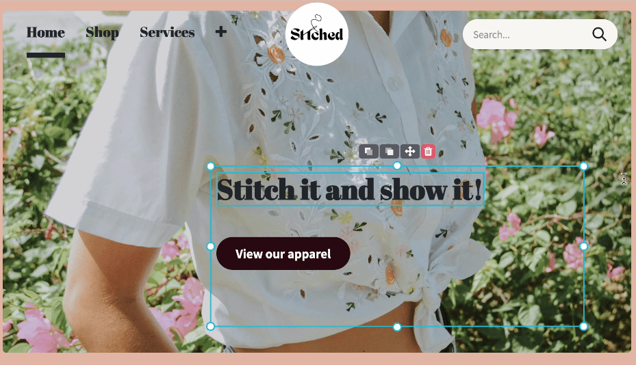 Change block position