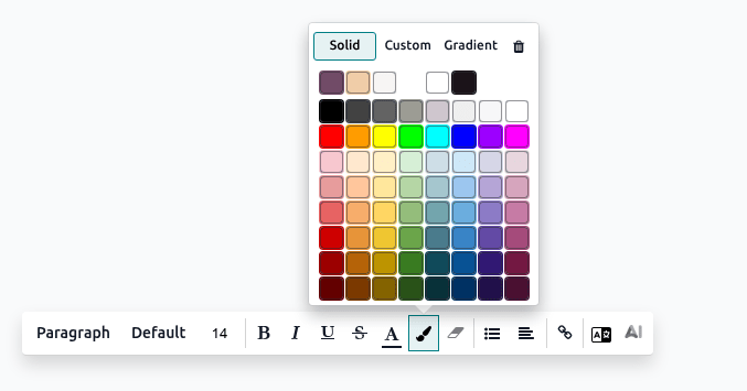 Text editor's toolbox